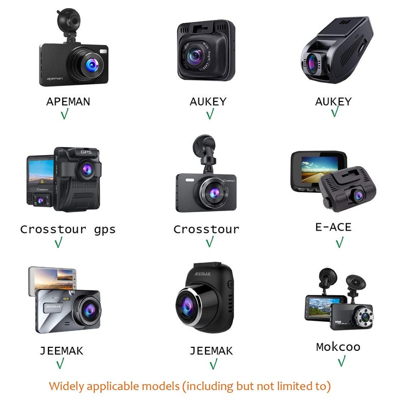 SoeKoa Dash Cam Mirror Mount , with 16 Different Joints, Compatible with APEMAN, UGSHDI, Old Shark, Vantrue, Rexing V1P, YI 2.7", Z-Edge, Peztio, Falcon F170, Roav, KDLINKS X1, Crosstour and 99% Dash Cam - Image 3